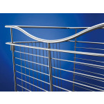 Pull-Out Closet Baskets, 30W x 16D x 18H Satin NickelWire