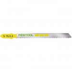 Festool 486548, S 75/2.5 Fine-Cut Jigsaw Blades, 3 Inch, 10 TPI, 5-pack