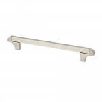 SQUARE TRANSITIONAL CABINET PULL SATIN NICKEL