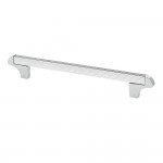 SQUARE TRANSITIONAL CABINET PULL CHROME