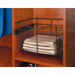 Pull-Out Closet Baskets, 18W x 14D x 7HOil Rubbed BronzeWire