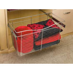 Pull-Out Closet Baskets, 30W x 14D x 18HOil Rubbed BronzeWire