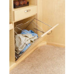 Closet Tilt Out Hamper BasketSatin NickelWire