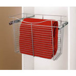 Pull-Out Closet Baskets, 24W x 12D x 18HChromeWire