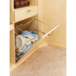 Closet Tilt Out Hamper Basket ChromeWire