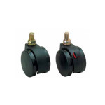 TWIN WHEEL CASTER, THREADED BOLT TYPE, FP-55-N