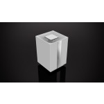 BA0282-203, One Waste Bin 1.3 Gallon W 6 1/2"x D 6 1/2"x H 10 3/8"White