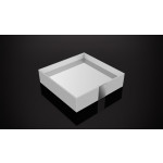 BA0297-203, One Square Tray W 8 5/8"x D 8 5/8"x H 2 1/8"White