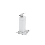 BA0200-203,Zen by Zen Soap Dispenser W 4"x D 4"x H 7 3/16"White