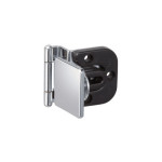 HALF OVERLAY GLASS DOOR HINGE (W/CATCH), GHC-34-8-CR-K