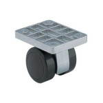 TWIN WHEEL CASTER, NON SWIVEL, GX-W50K