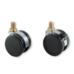 TWIN WHEEL CASTER, THREADED BOLT TYPE, GX-75-N16S