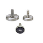 STAINLESS STEEL LEVELING GLIDE W/ RUBBER PAD, MKRS-40N3