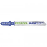 Festool 486557, HS 60/2 bi Metal-Cutting Jigsaw Blades, 2-3/8 Inch, 13 TPI, 5-pack