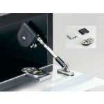 GLASS DROP LID HINGE (ADJUSTABLE TYPE), SDH-FP/CR