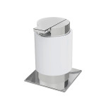 BA0240-203, Miss by Zen Soap Dispenser W 3 1/2"x D 3 3/4"x H 4 3/4"White