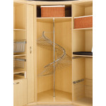 Spiral Cloths RackChromeWire