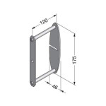 WALL MOUNTING BRACKET, XL-US02-S008