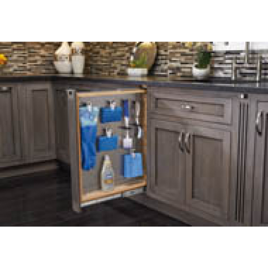 3 in. Fller Organizer with Stainless Steel Panel and Soft-Close