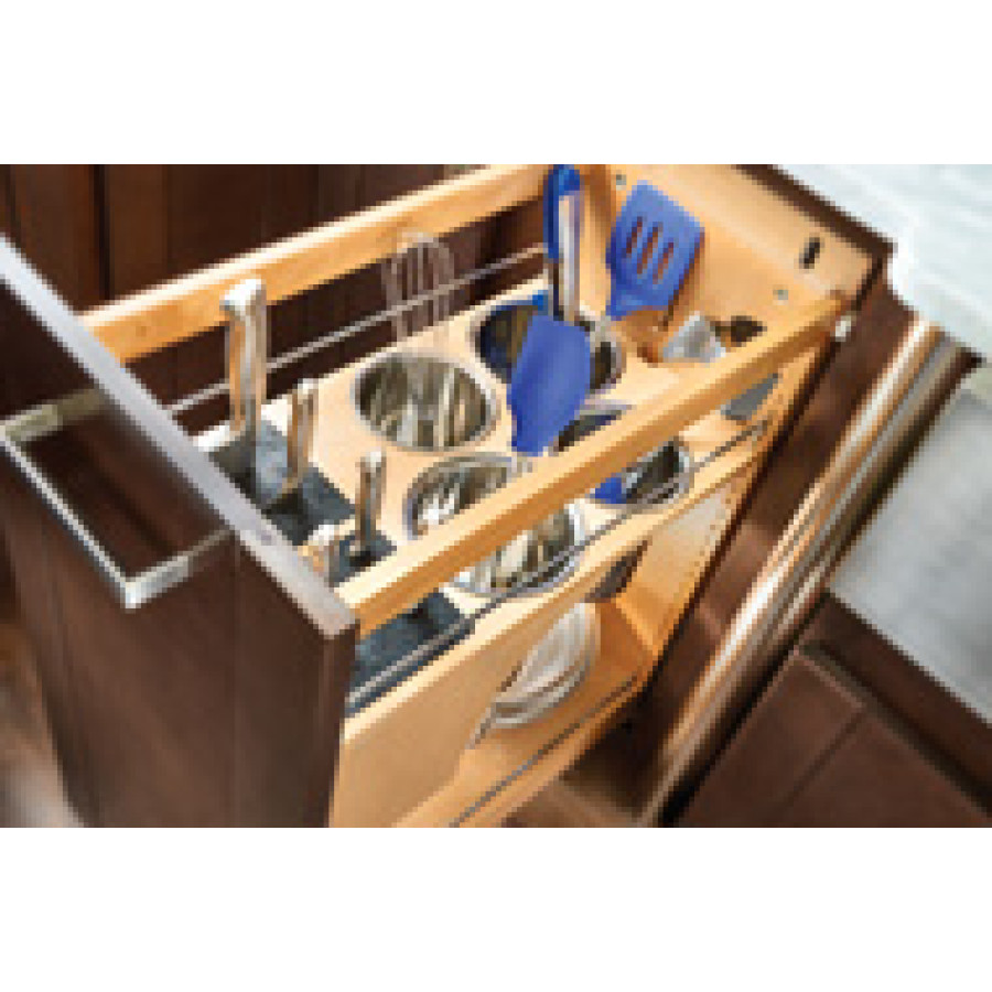 8 in. Knife and Utensil Organizer w/ Soft Close