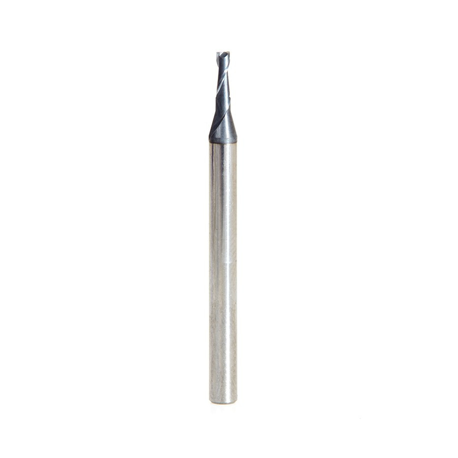 51679 AlTiN Coated CNC Steel, Stainless Steel & Composite Square Mini End Mill 0.060 Dia x 0.360 x 1/8 Shank