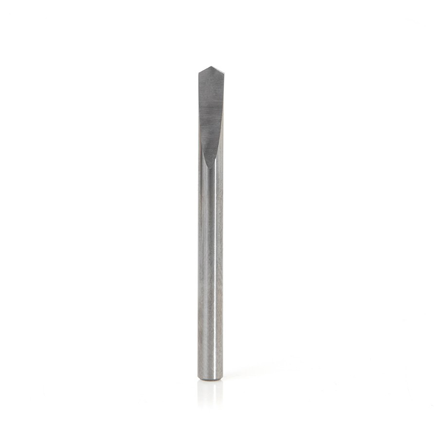 51682 CNC Solid Carbide 118 Degree Point Spade Drill 1/8 Dia x 7/16 x 1/8 Shank Router Bit