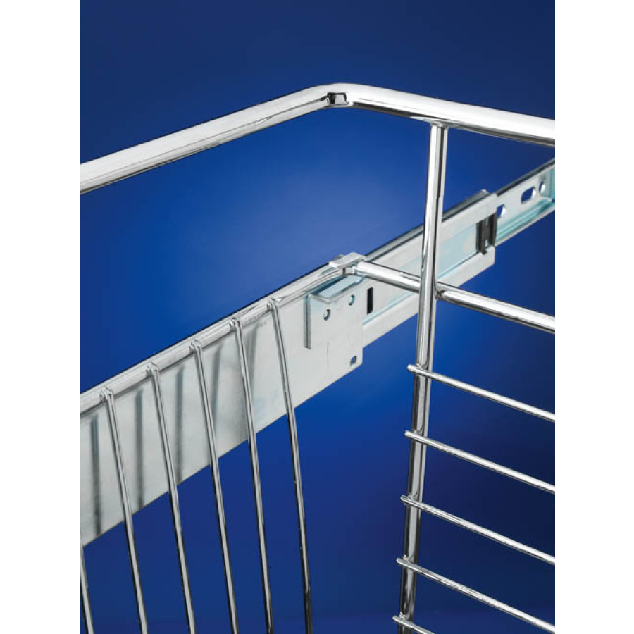 Pull-Out Closet Baskets, 24W x 20D x 18H ChromeWire