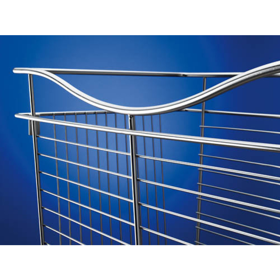 Pull-Out Closet Baskets, 30W x 16D x 18H Satin NickelWire