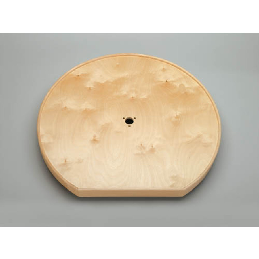 32 in. LD Natural Wood D Shape Tray W/Alum Bearing 1 Per
