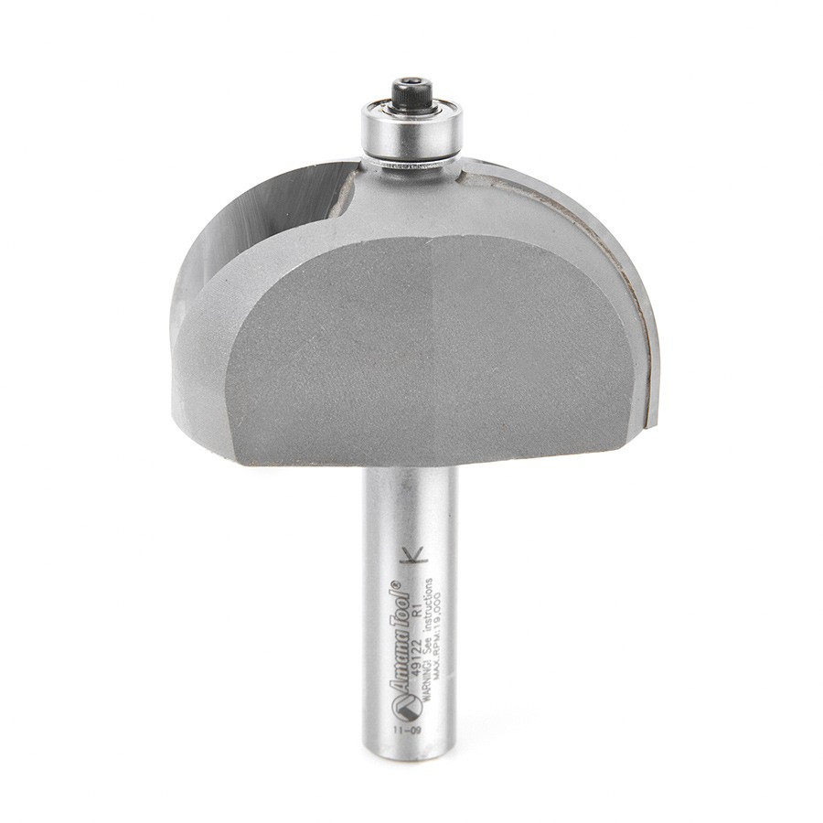 49122 Carbide Tipped Cove 1 Radius x 2-1/2 Dia x 1-1/4 x 1/2 Inch Shank