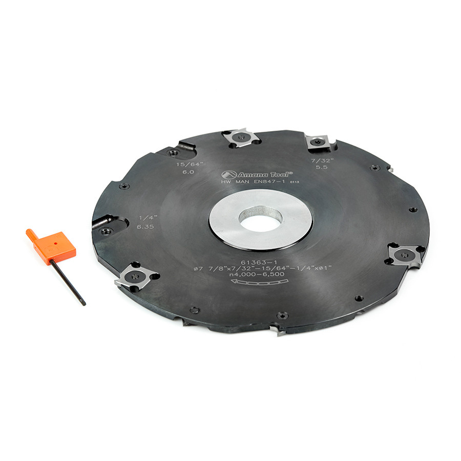 61363-1 Carbide Tipped Adjustable Groover 8 Inch Dia x 6T 1" Bore