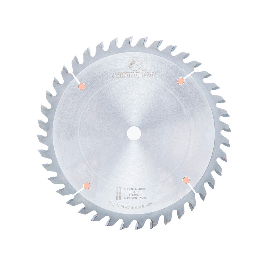 694001 Carbide Tipped General Purpose 9 Inch Dia x 40T TCG, 15 Deg, 5/8 Bore