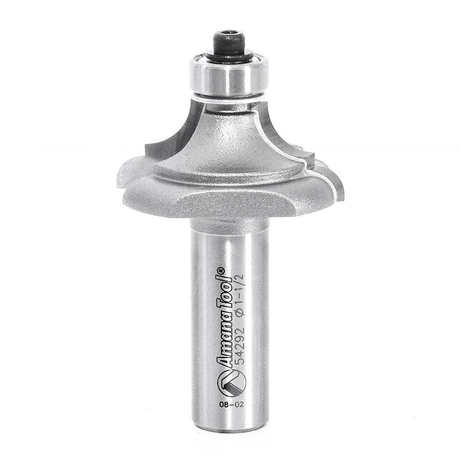 54292 Carbide Tipped Classical Cove & Bead 3/16 x 5/16 Radius x 1-1/2 Dia x 5/8 x 1/2 Inch Shank