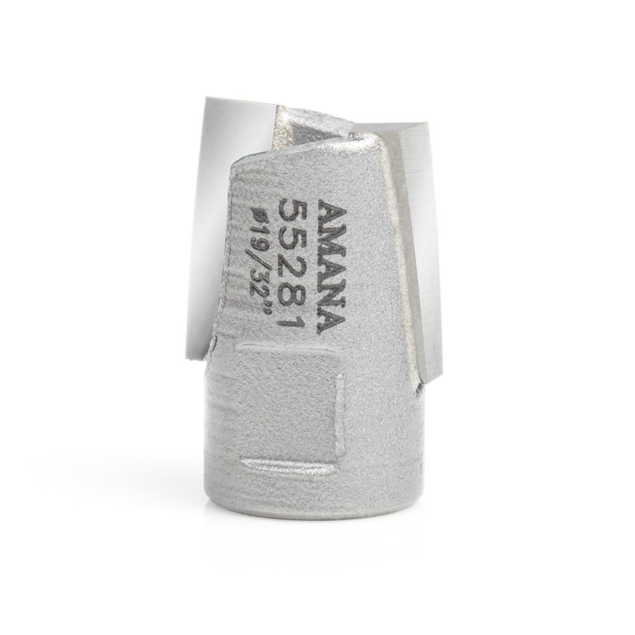 55281 Carbide Tipped Mortising Screw Down Shear Cutter 19/32 Dia x 9/16 Inch x 1/4 - 28 Thread