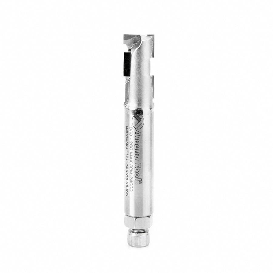 DRB-200 CNC Polycrystalline Diamond (PCD) Tipped Up/Down Shear R/H Direction 1/2 Dia x 1 Inch x 1/2 Shank Router Bit