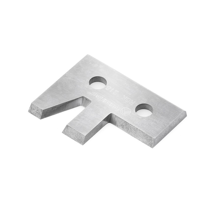 RCK-218 CNC Solid Carbide Insert Knife for Traditional Stile and Rail with Eased Edge RC-1130 - Material Size 3/4 1-3/16