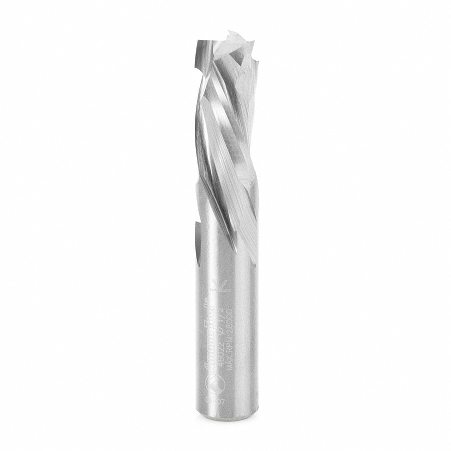 46022 CNC Solid Carbide Compression Spiral 3 Flute Mortising 1/2 Dia x 1 Cut Height x 1/2 Inch Shank