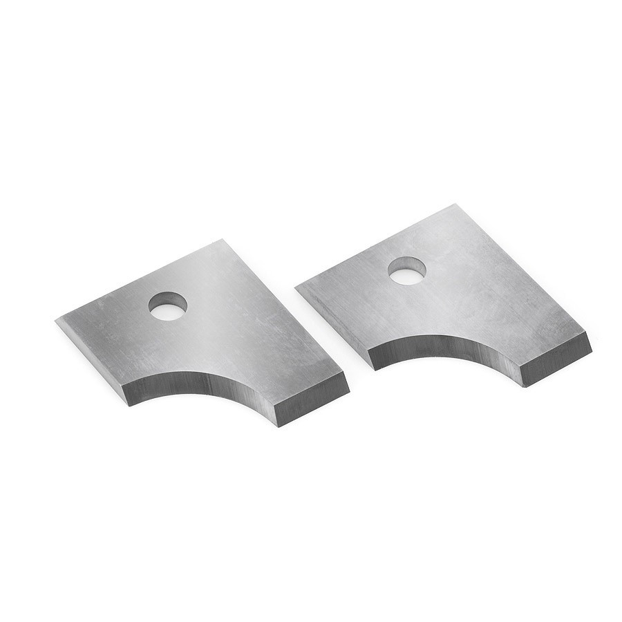 RCK-289L Pair of Solid Carbide Insert Knives 10mm Radius for Double Rounding & Chamfering System RC-2210