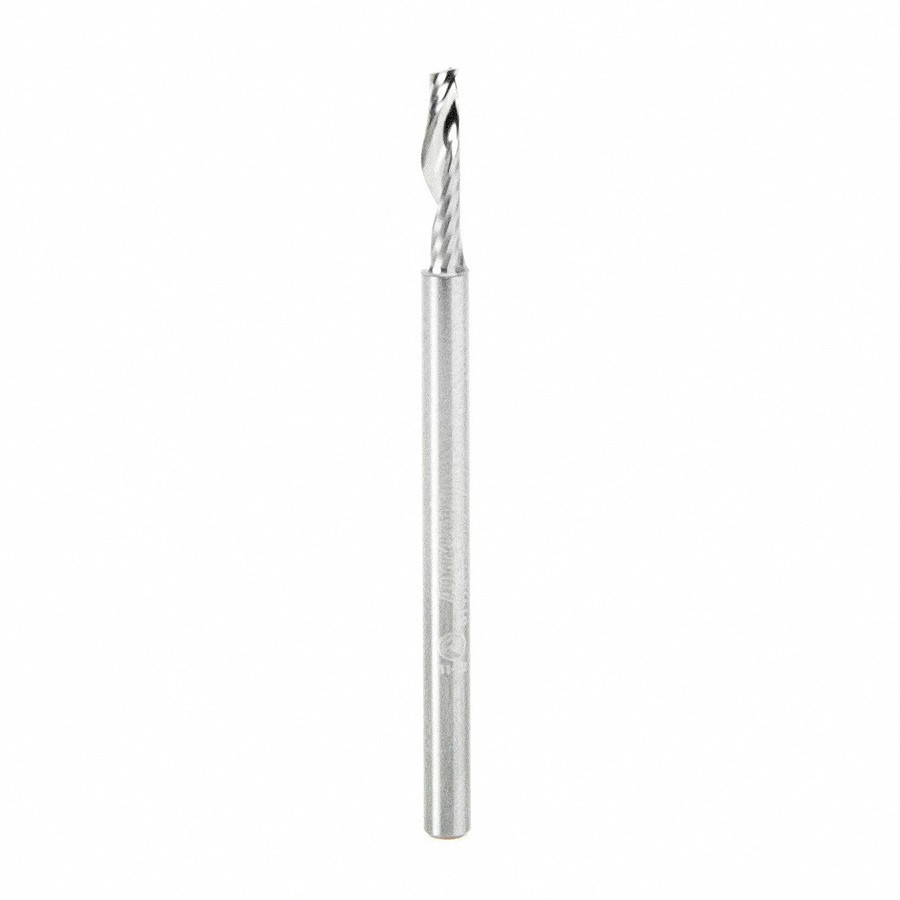 51410 Solid Carbide CNC Spiral 'O' Flute, Plastic Cutting 1/8 Dia x 1/2 x 1/8 Shank Up-Cut Design Router Bit