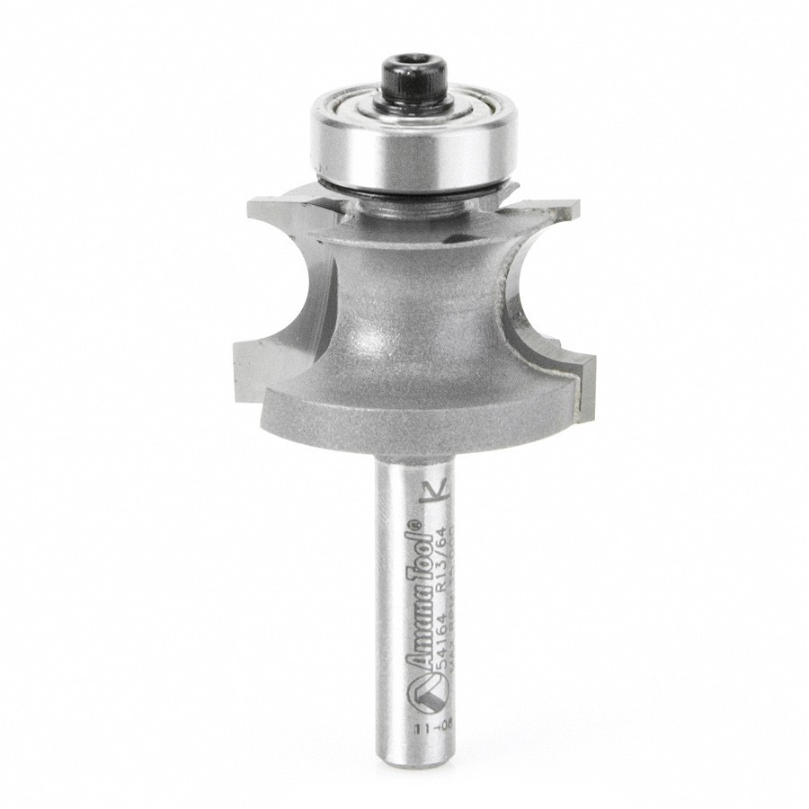 54164 Carbide Tipped Corner Round 3/16 Radius x 1-1/8 Dia x 11/16 x 1/4 Inch Shank