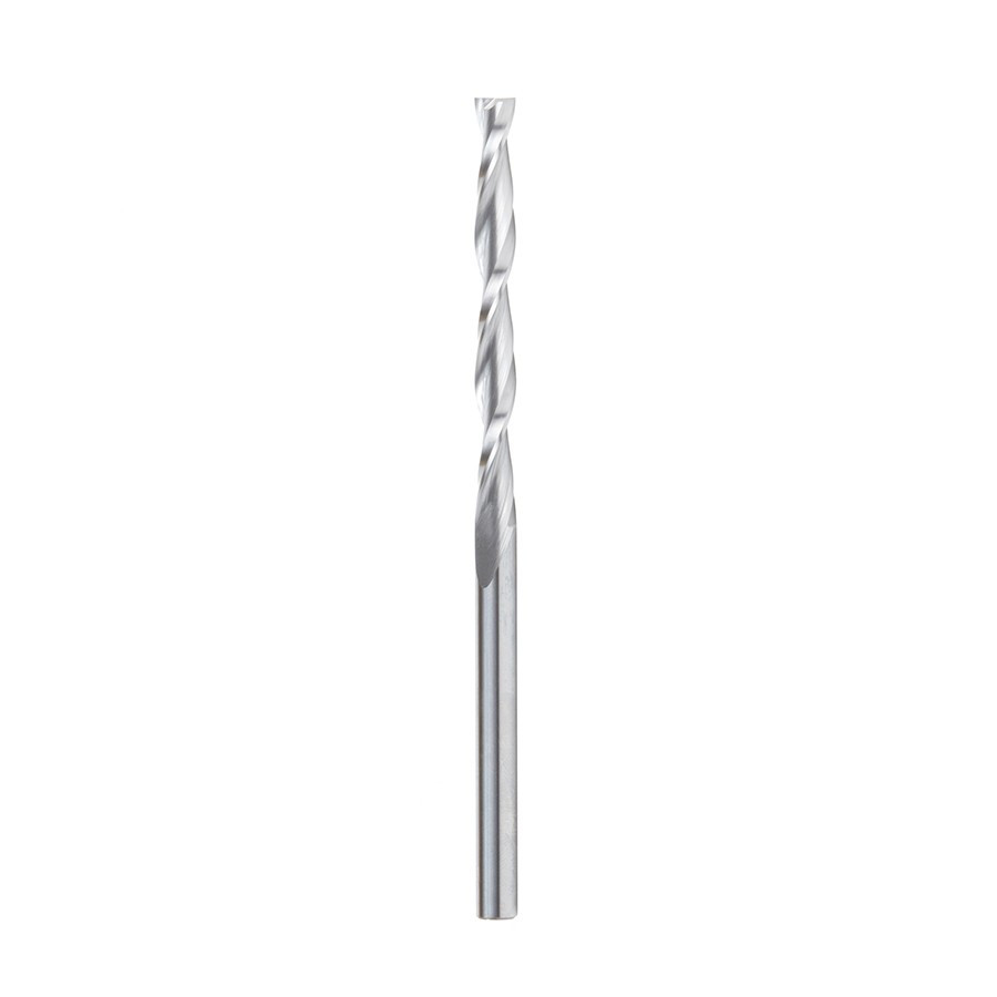 46276 Solid Carbide CNC Foam Cutting Up-Cut Square End Spiral 5/16 Dia x 3-1/8 x 5/16 Shank Long Router Bit
