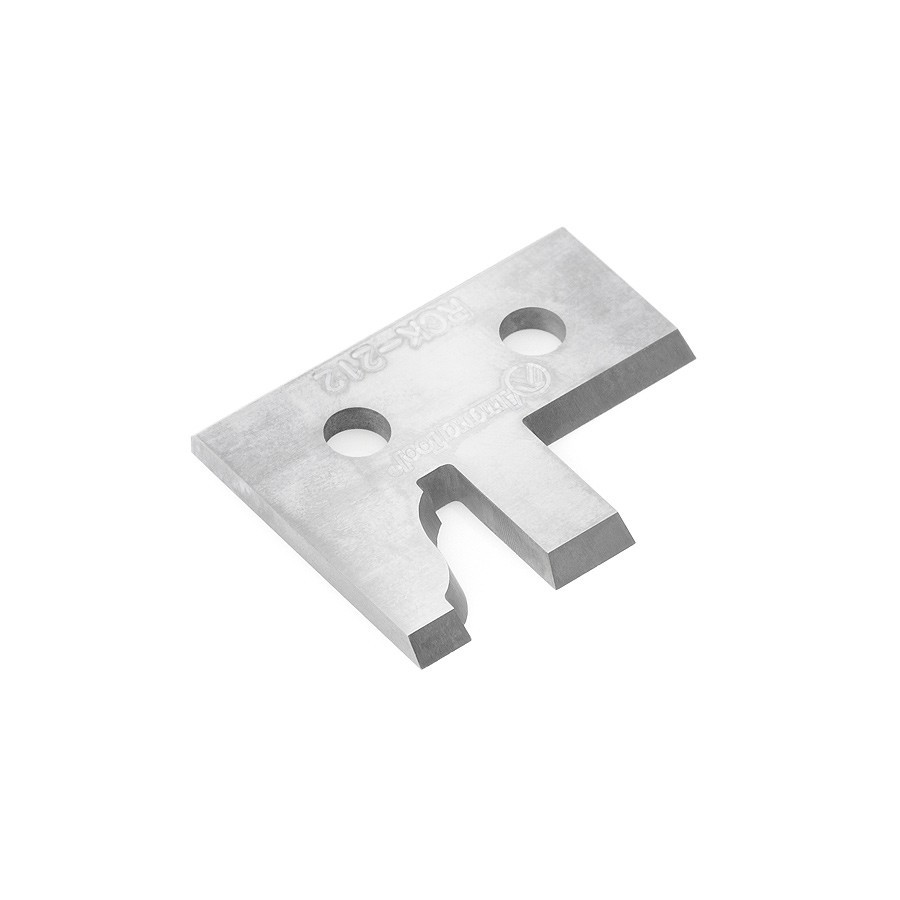 RCK-212 CNC Solid Carbide Insert Knife for Ogee Fillet Stile and Rail with Eased Edge RC-1130 - Material Size 3/4 1-3/16