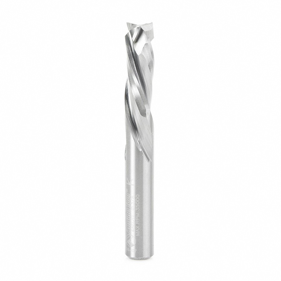 46020 CNC Solid Carbide Compression Spiral 3 Flute Mortising 3/8 Dia x 1 Inch x 3/8 Shank