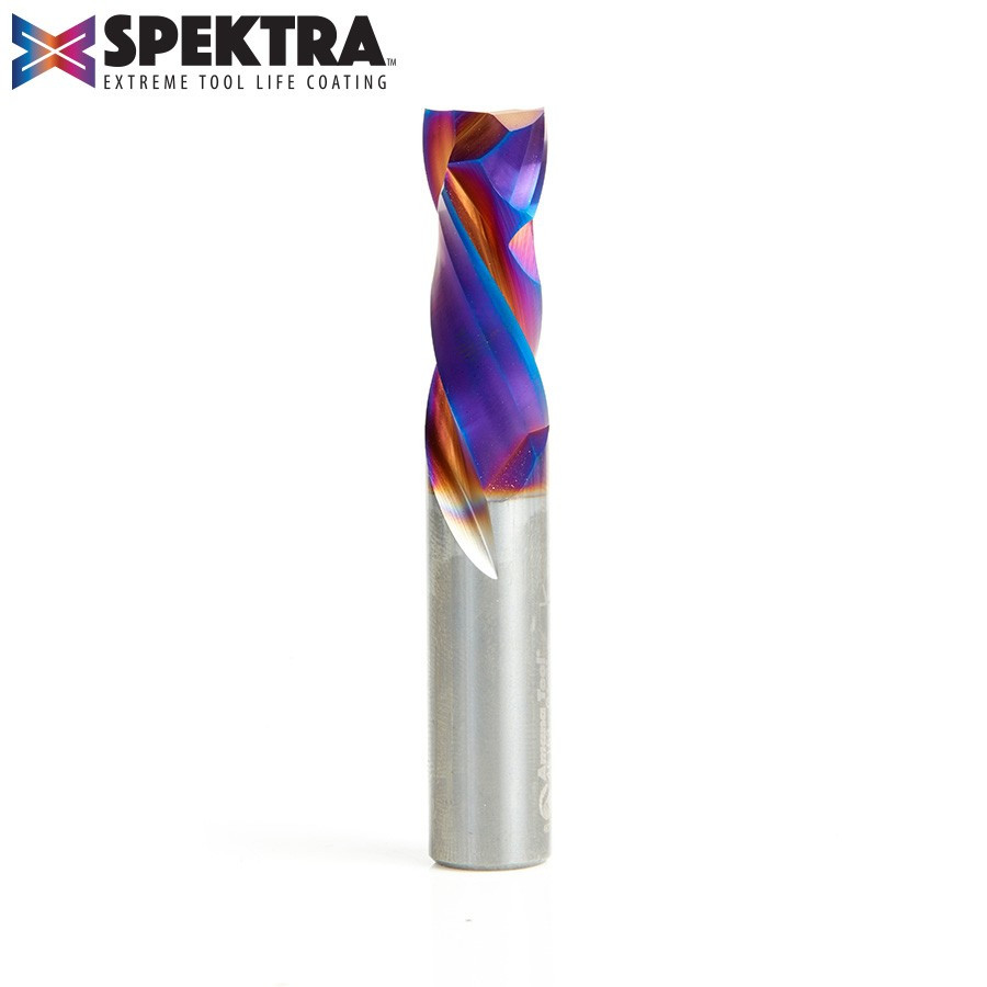 46163 CNC Solid Carbide Spektra™ Extreme Tool Life Coated Compression Spiral 1/2 Dia x 1-1/4 x 1/2 Inch Shank