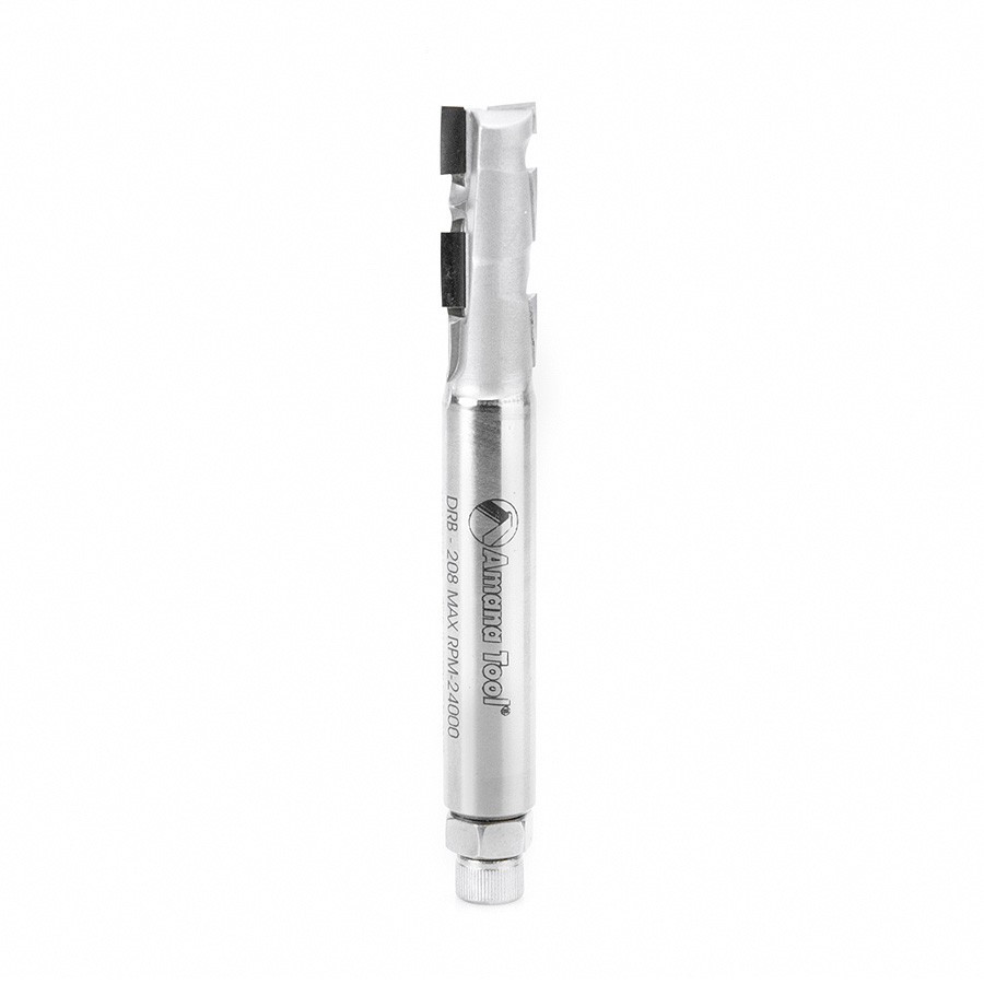 DRB-208 CNC Polycrystalline Diamond (PCD) Tipped Up/Down Shear R/H Direction 1/2 Dia x 1-3/8 x 1/2 Inch Shank Router Bit