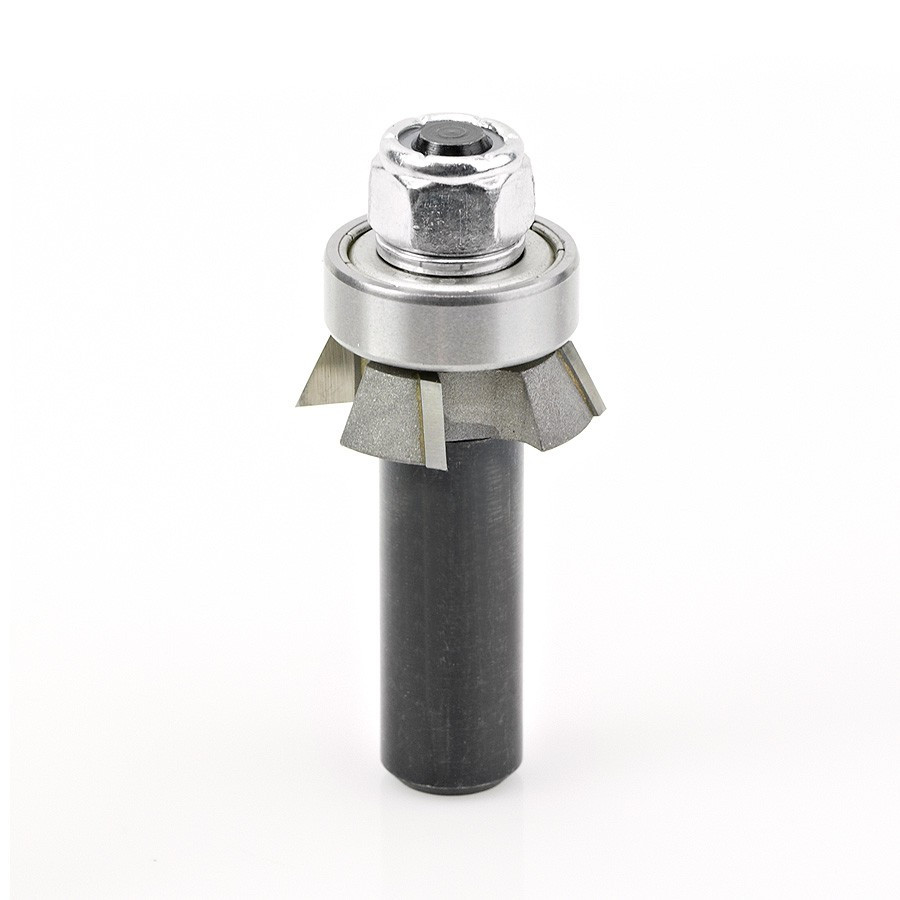 47410 Carbide Tipped 4 Wing Single Bevel Trim Cutter Assembly 25 Deg x 1-1/16 Dia x 1/4 x 1/2 Inch Shank