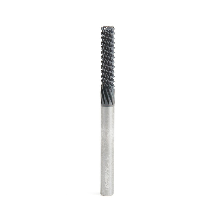 48052-E High Performance Solid Carbide Fiberglass and Composite Cutting 1/4 Dia x 1 x 1/4 Shank AlTiN Coated End Mill Router Bit