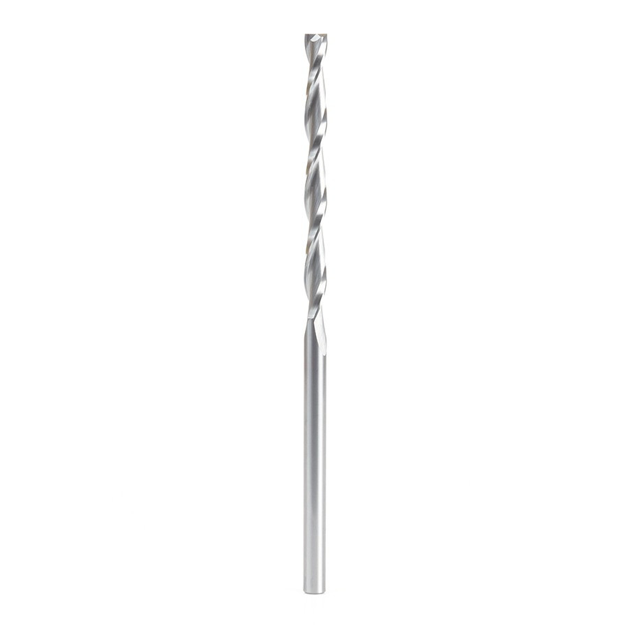 46275 Solid Carbide CNC Foam Cutting Up-Cut Square End Spiral 1/4 Dia x 3 x 1/4 Shank Router Bit