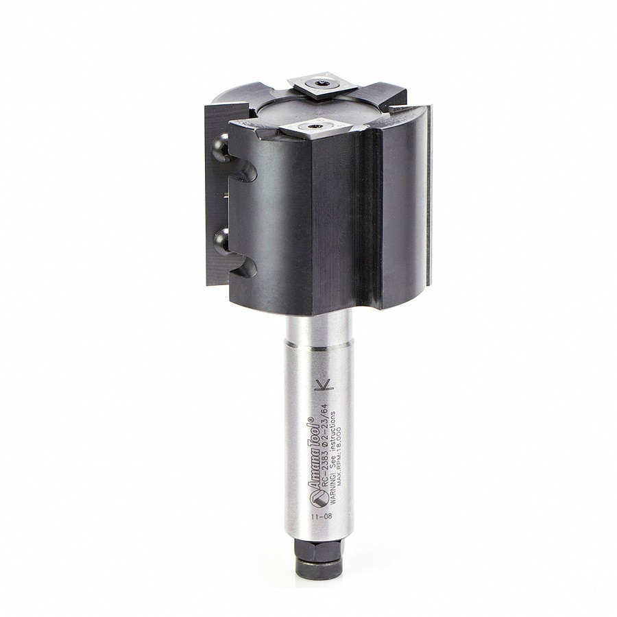 RC-2383 CNC Insert Straight Rabbeting 2+2 Design x 2-3/8 Dia x 2 Inch x 3/4 Shank