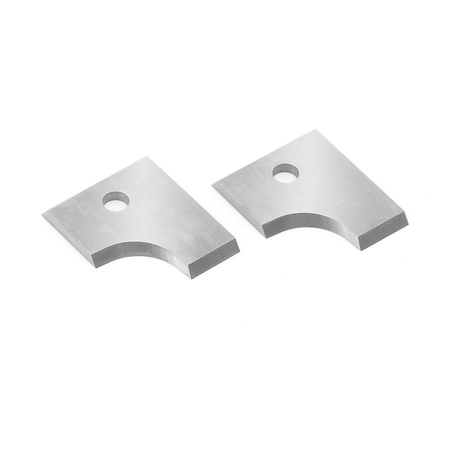 RCK-288L Pair of Solid Carbide Insert Knives 8mm Radius for Double Rounding & Chamfering System RC-2208